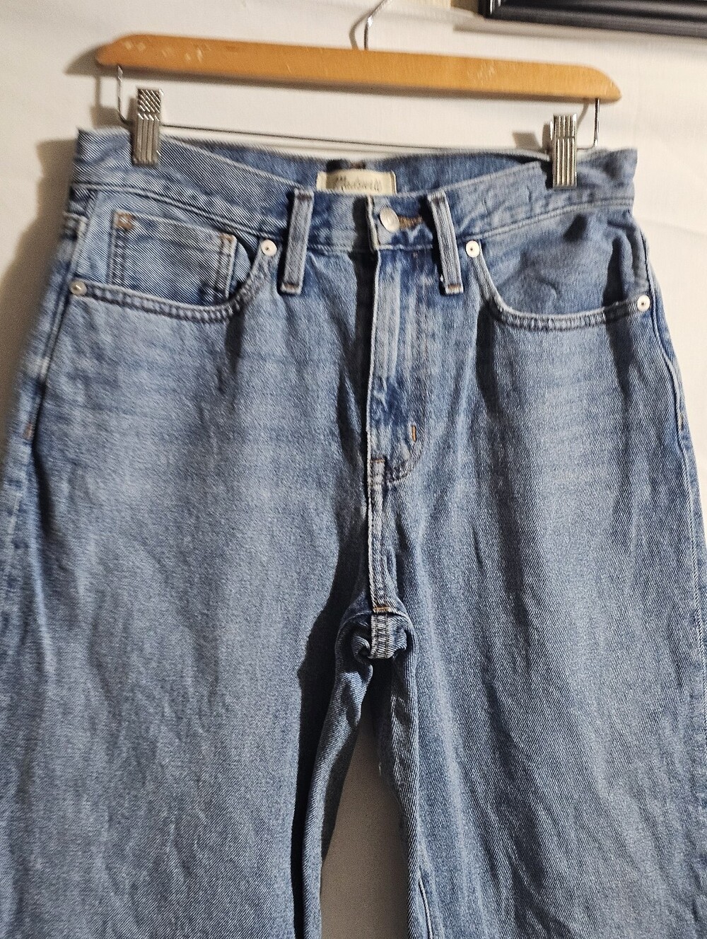 Madewell Petite Baggy Tapered Jeans in Whitwell Wash Size 27 Petite - Picture 8 of 12